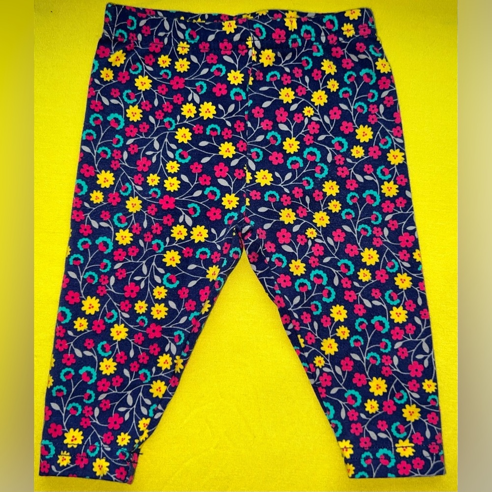 Carters baby floral leggings size 0-3m